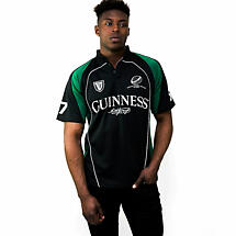 Alternate image for Irish Shirt | Guinness Black & Green Short Sleeve Rugby Jersey