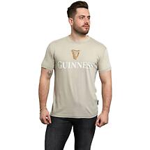 Irish T-Shirts | Guinness Trademark Label T-Shirt Beige Product Image