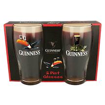 Guinness | Classic Gilroy Tortoise & Toucan Twin Pack Irish Pint Glass Product Image