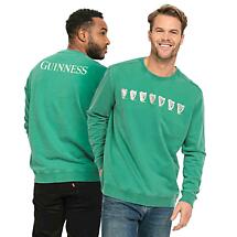 Irish Sweatshirt | Distressed Guinness® Harp Evolution Sweatshirt Product Image