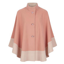 Irish Cape | Two Tone Peach Wool & Cashmere by Jimmy Hourihan Product Image