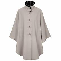 Irish Cape | Faux Fur Wool & Cashmere Cape Stone by Jimmy Hourihan Product Image