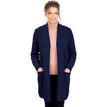 Alternate image for Irish Cardigan | Merino Wool Aran Knit Open Face Ladies Cardigan