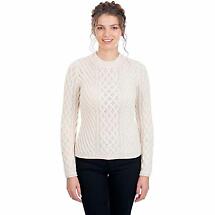 Irish Sweater | Aran Knit Tunic Ladies Sweater Product Image