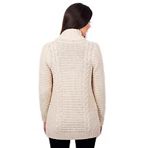 Alternate image for Irish Cardigan | Open Front Cable Knit Ladies Cardigan