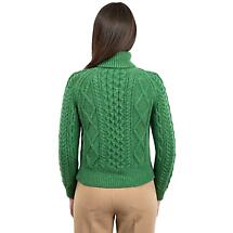 Alternate image for Irish Sweater | Cable Knit Turtle Neck Aran Sweater