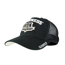 Irish Hats | Guinness Black Trucker Mesh Adjustable Baseball Cap  Product Image