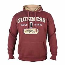 Irish Sweatshirts | Guinness Burgundy Hooded Sweatshirt Product Image