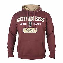 Irish Sweatshirts | Guinness Burgundy Hooded Sweatshirt Product Image