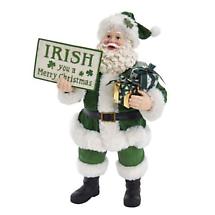 Irish Christmas | Musical Irish Merry Christmas Santa Figurine Product Image