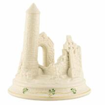 Belleek Pottery | Devenish Round Tower Irish Masterpiece Collection Ornament  Product Image