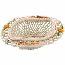 Belleek Pottery | Irish Living Fall Flowers Basket Product Image