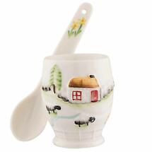 Belleek Pottery | Connemara Egg Cup & Spoon Product Image