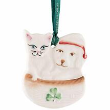 Irish Christmas | Belleek Pottery Christmas Buddies Ornament Product Image