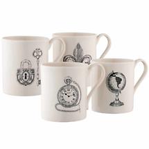 Belleek Pottery Etch Irish Mugs | Set of 4 Product Image