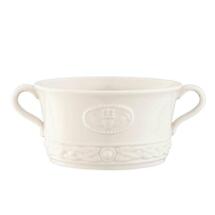 Belleek Pottery | Irish Claddagh Handled Soup Bowl Product Image