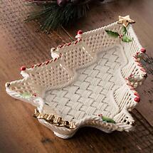 Alternate image for Belleek Pottery | Irish Christmas Tree Basket