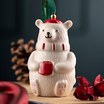 Alternate image for Irish Christmas | Belleek Pottery Polar Bear Ornament