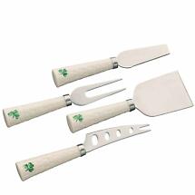 Alternate image for Belleek Pottery | Irish Shamrock Cheese Knife Set of 4