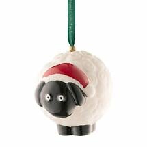 Irish Christmas | Belleek Sheep Hanging Ornament Product Image