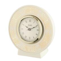 Belleek Pottery | Celtic Gold Irish Clock Product Image