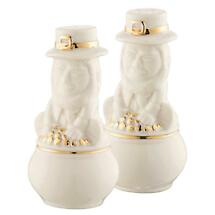 Alternate image for Belleek Pottery | Irish Leprechaun Salt & Pepper Set