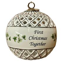 Irish Christmas | Our first Christmas Together Shamrock Bauble Ornament Product Image