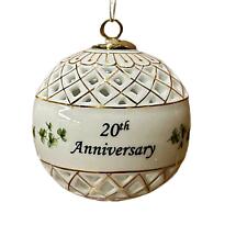 Alternate image for Irish Ornament | Shamrock Irish Wedding Anniversary Christmas Bauble