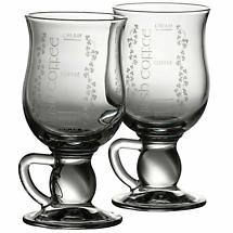 Galway Crystal Irish Coffee Glass Mugs Pair Product Image