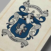 Irish Coat of Arms | Family Crest Parchment Print Product Image