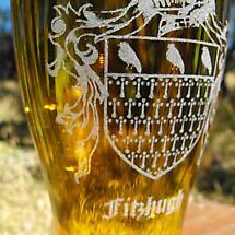 Alternate image for Irish Coat of Arms | Personalized Family Crest Pint Glass