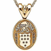 Irish Coat of Arms Jewelry Oval Necklace Product Image