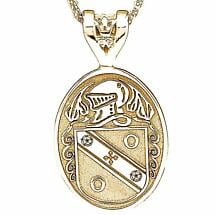 Alternate image for Irish Coat of Arms Jewelry Oval Necklace Large