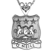 Alternate image for Irish Coat of Arms Jewelry Shield Necklace