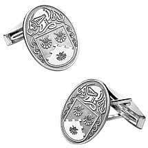 Alternate image for Irish Coat of Arms Jewelry Oval Cufflinks Large