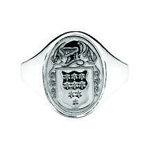 Alternate image for Irish Coat of Arms Jewelry | Ladies Oval Shield Ring