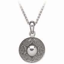 Alternate image for Irish Necklace | Celtic Warrior Sterling Silver Pendant Small