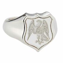 Irish Rings - Sterling Silver Family Crest Shield Ring Product Image