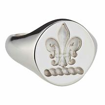 Irish Rings - Sterling Silver Family Crest Ring and Wax Seal Product Image
