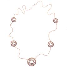 Alternate image for Irish Necklace | Rose Gold Plated Sterling Silver Celtic Knot Irish Necklet