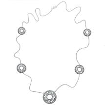 Irish Necklace | Rhodium Plated Sterling Silver Celtic Knot Irish Necklet Product Image