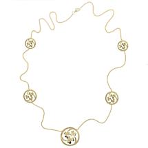 Irish Necklace | Gold Plated Sterling Silver Shamrock Irish Necklet Product Image