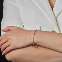 Alternate image for Irish Bracelet | 9k Gold Crystal  Tennis Bracelet