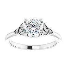 Alternate image for Irish Engagement Ring | Aislinn 14k White Gold 1ct Diamond Celtic Trinity Knot Ring