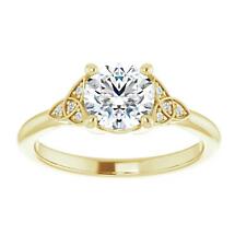 Alternate image for Irish Engagement Ring | Aoibhe 14k Yellow Gold 1ct Diamond Celtic Trinity Knot Ring