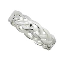 Alternate image for Celtic Ring - Ladies Sterling Silver Celtic Knot Band