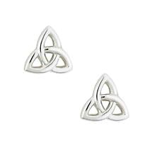 Sterling Silver Trinity Knot Earrings Product Image