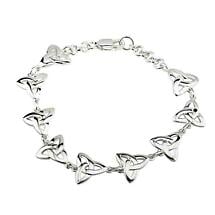 Alternate image for Celtic Bracelet - Silver 9 Link Trinity Knot Bracelet