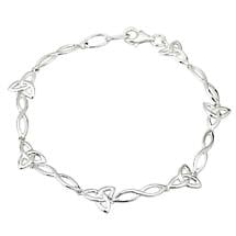 Alternate image for Irish Bracelet - Sterling Silver Trinity Knot Celtic Bracelet