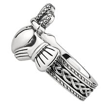 Alternate image for Mens Irish Jewelry | Sterling Silver Celtic Claddagh Ring